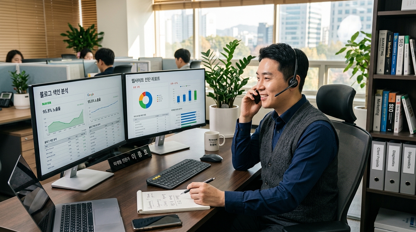 내 블로그 노출 상태 무료 전화 진단: 왜 내 글은 뷰 탭 1페이지에 안 보일까? 썸네일