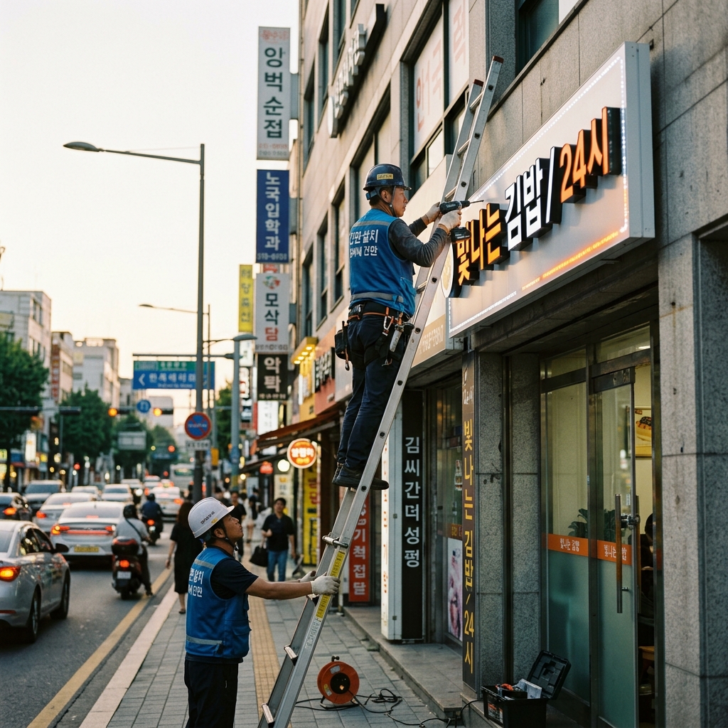간판 제작·설치 업체 홈페이지로 네이버 상위노출 잡는 전략 썸네일